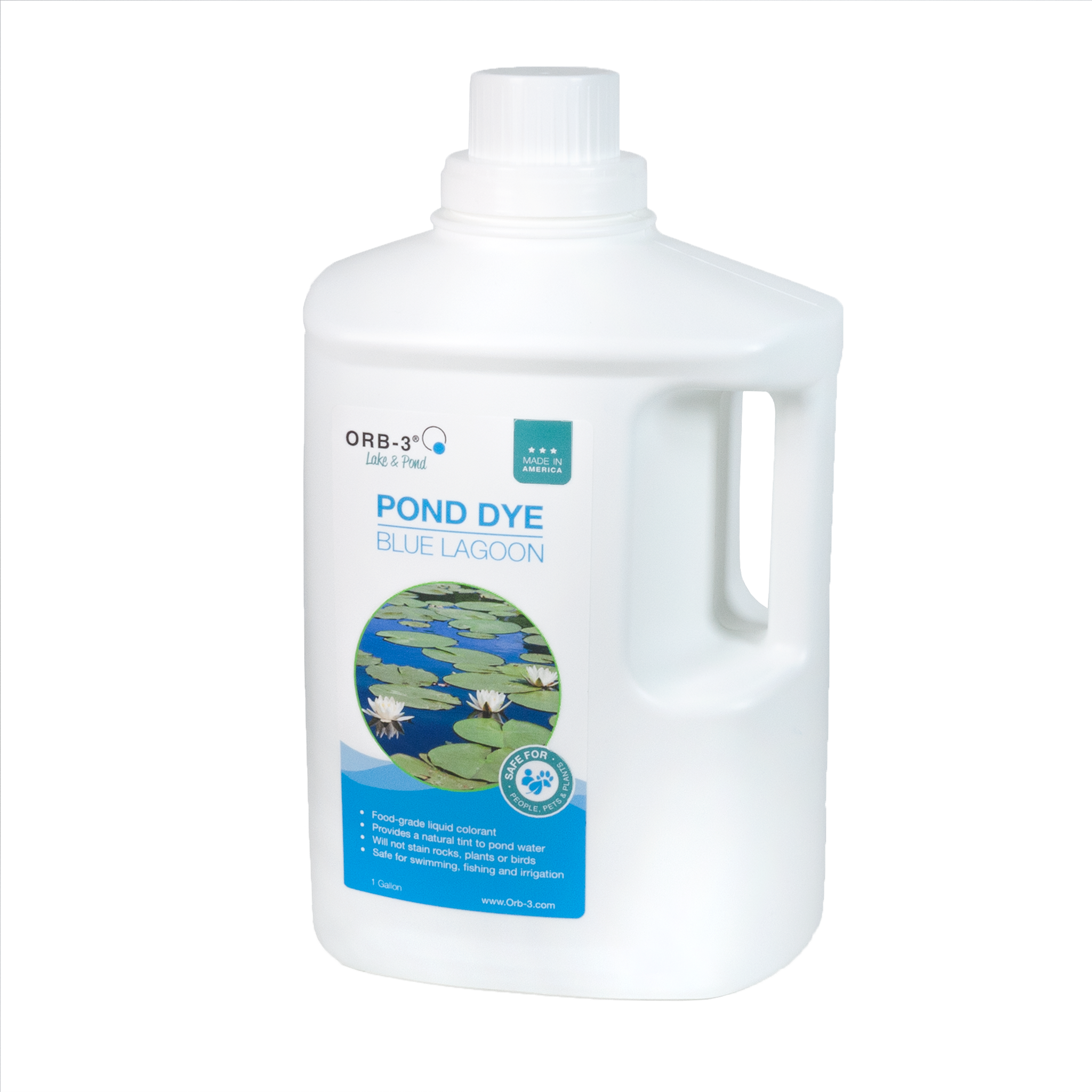 Orb-3 Liquid Pond Dye, Blue, 1-Gallon P705-010-1G