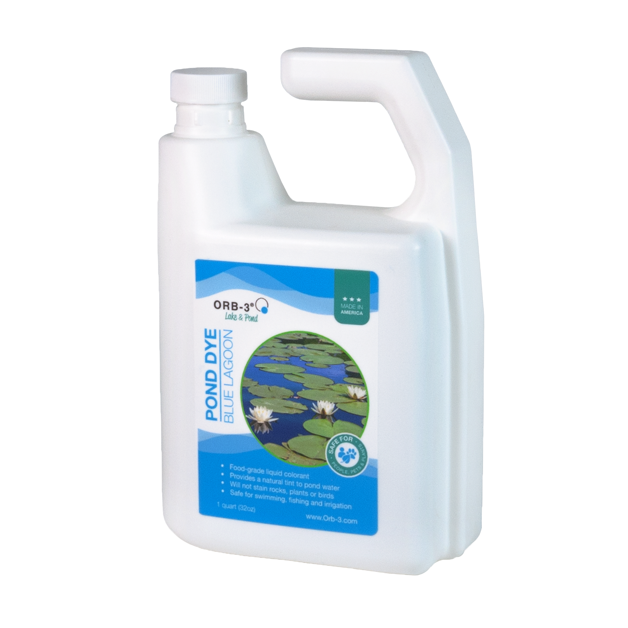 Orb-3 Liquid Pond Dye, Blue, 1-Quart P705-010-1Q