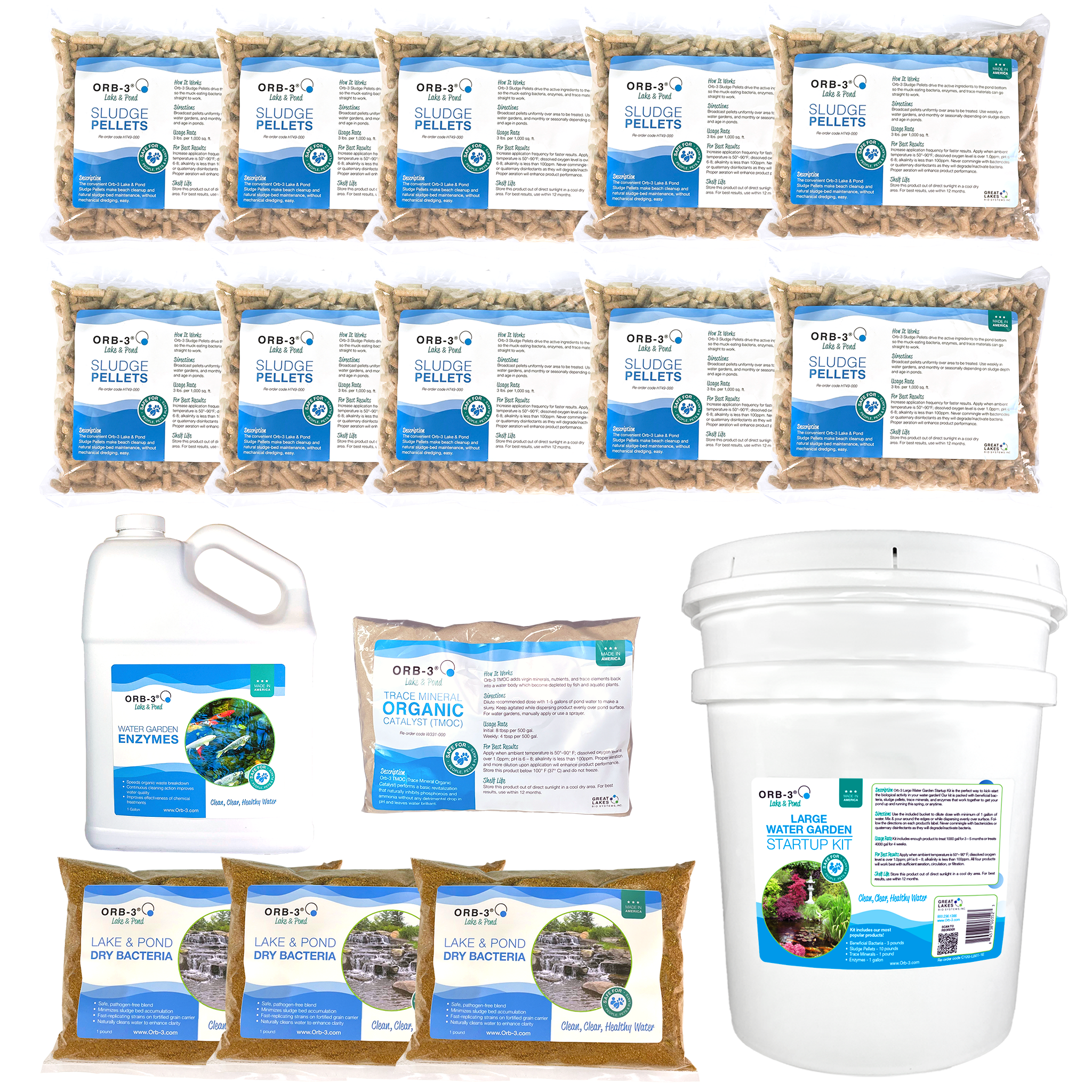 Orb-3 Water Garden Startup Kits