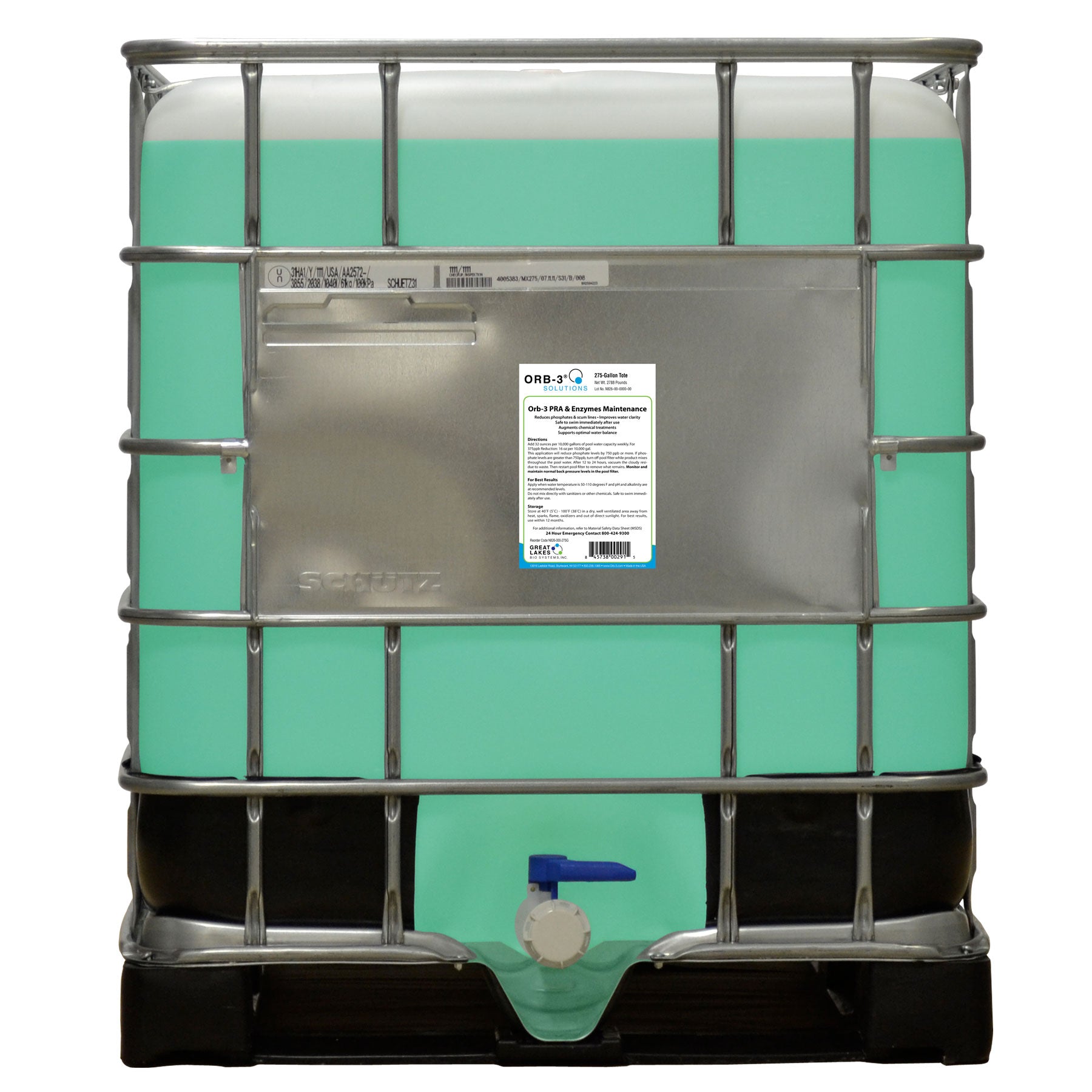 Orb-3 PRA Enzymes Maintenance 275 Gallon Tote